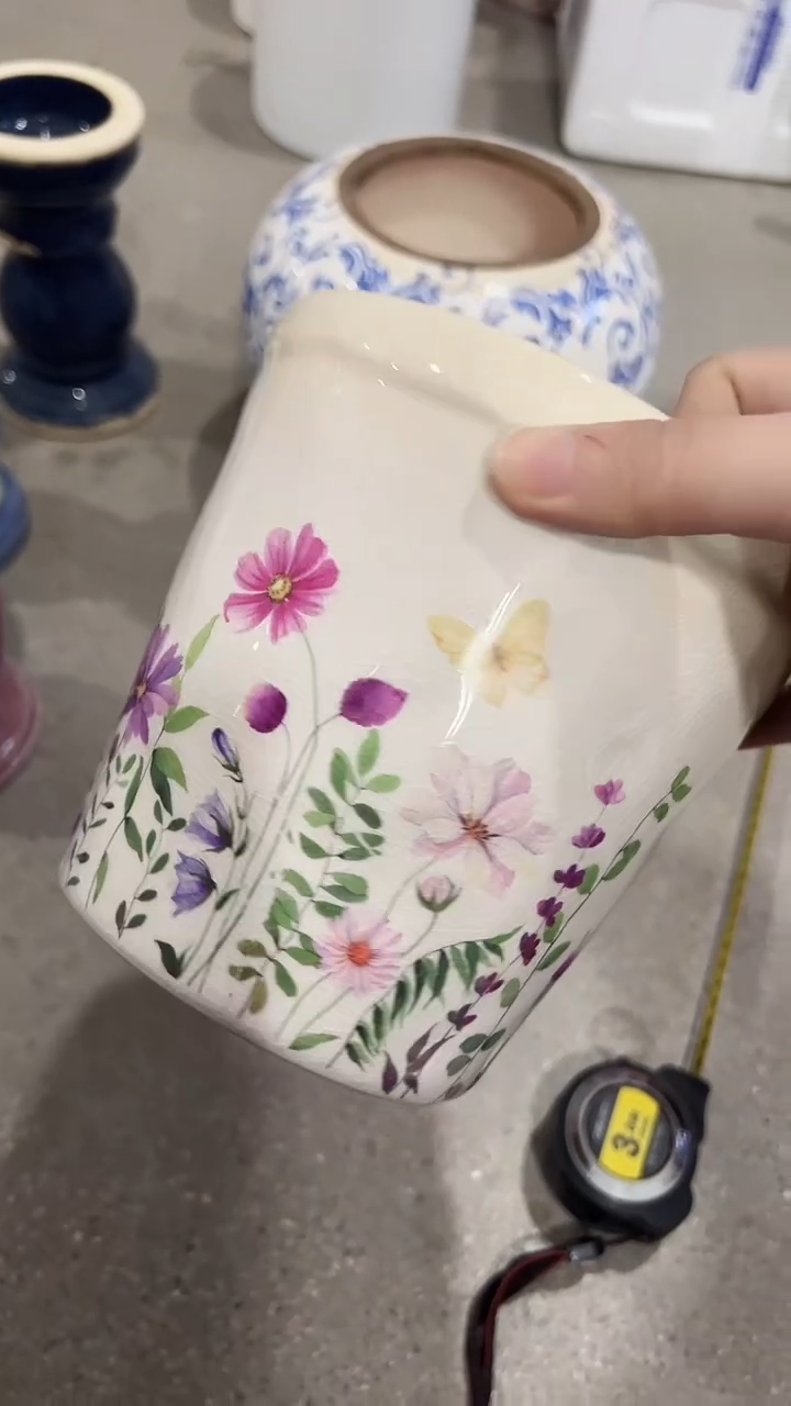 【闪购商品】陶瓷花盆高14.5cm内口13.5cm