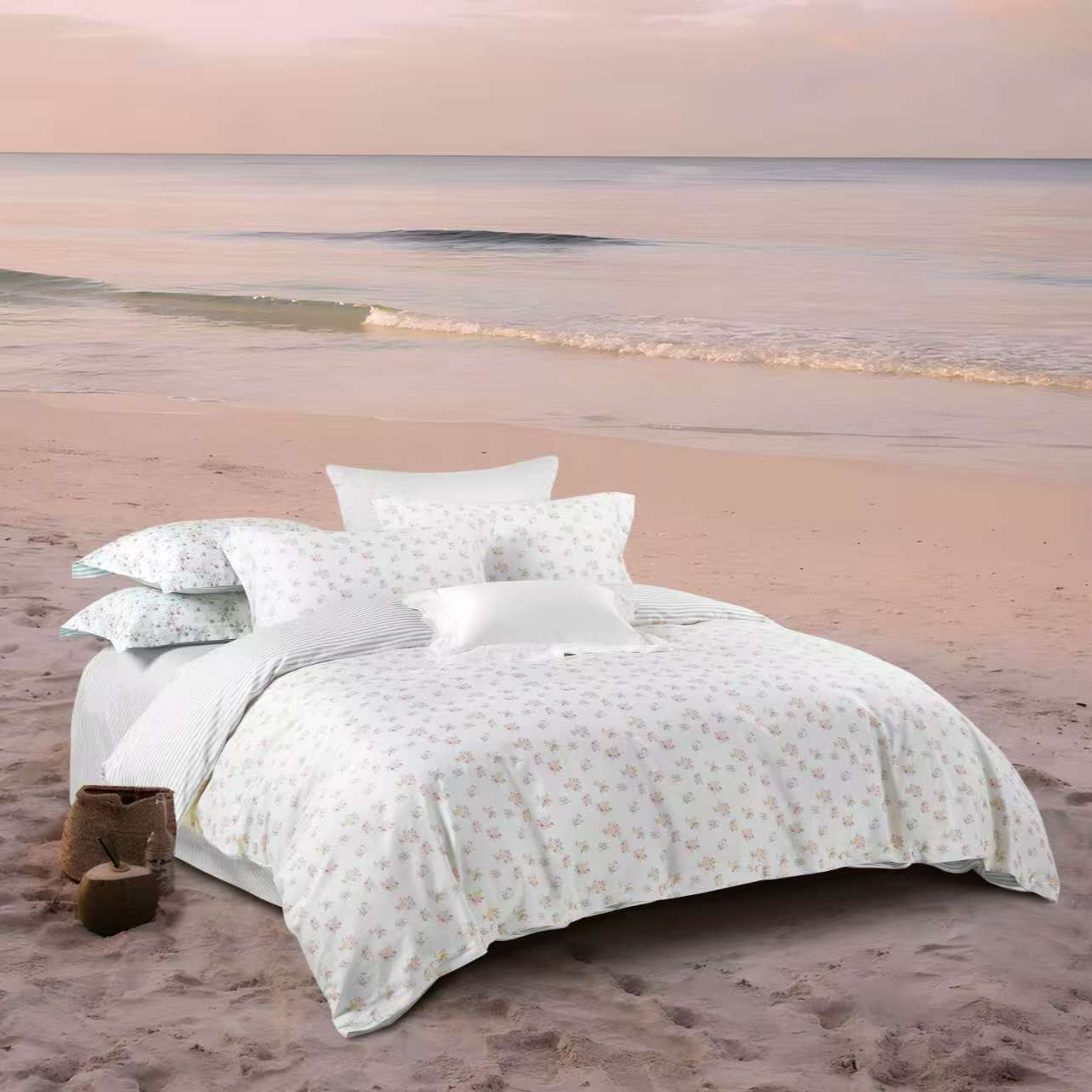 Cieltown夏尔小镇如愿纯棉被套印花床上用品