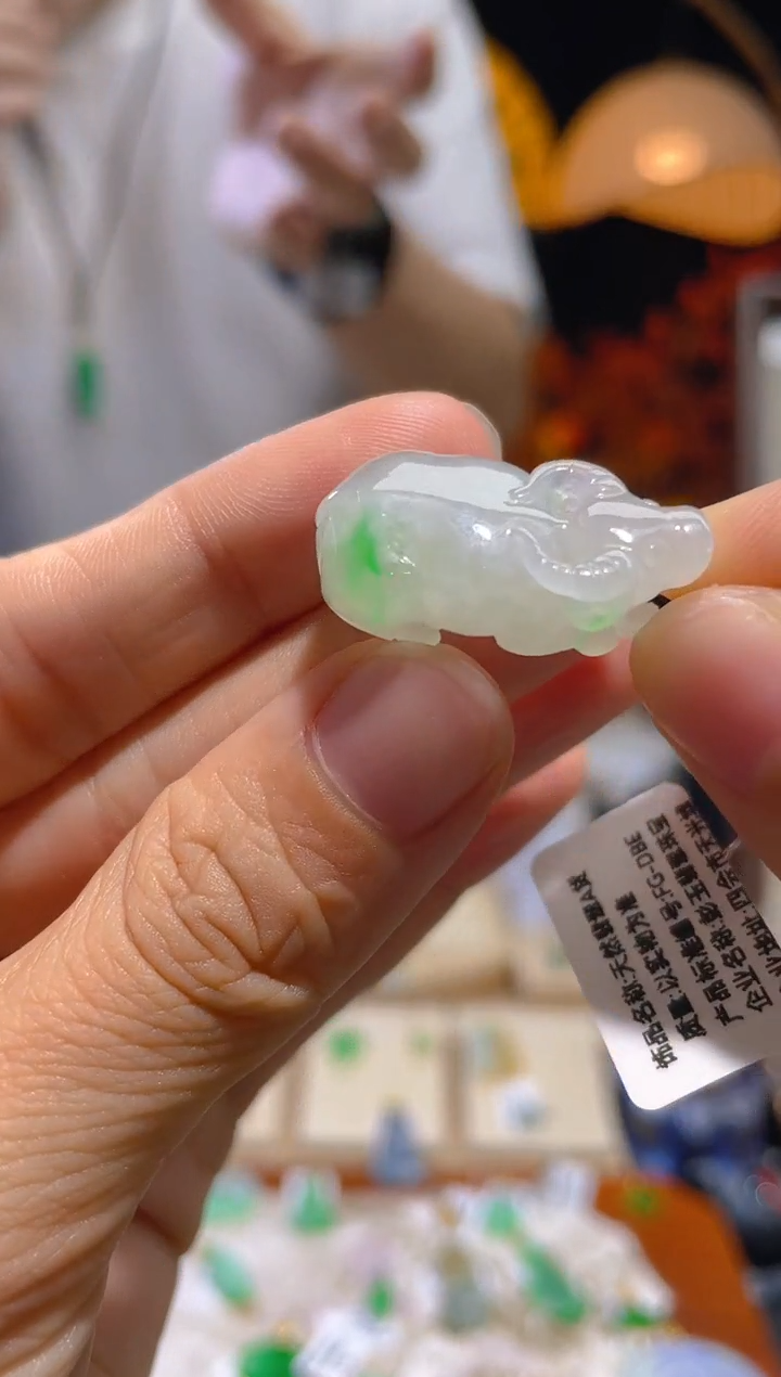 翡翠未镶嵌颈饰假一赔三