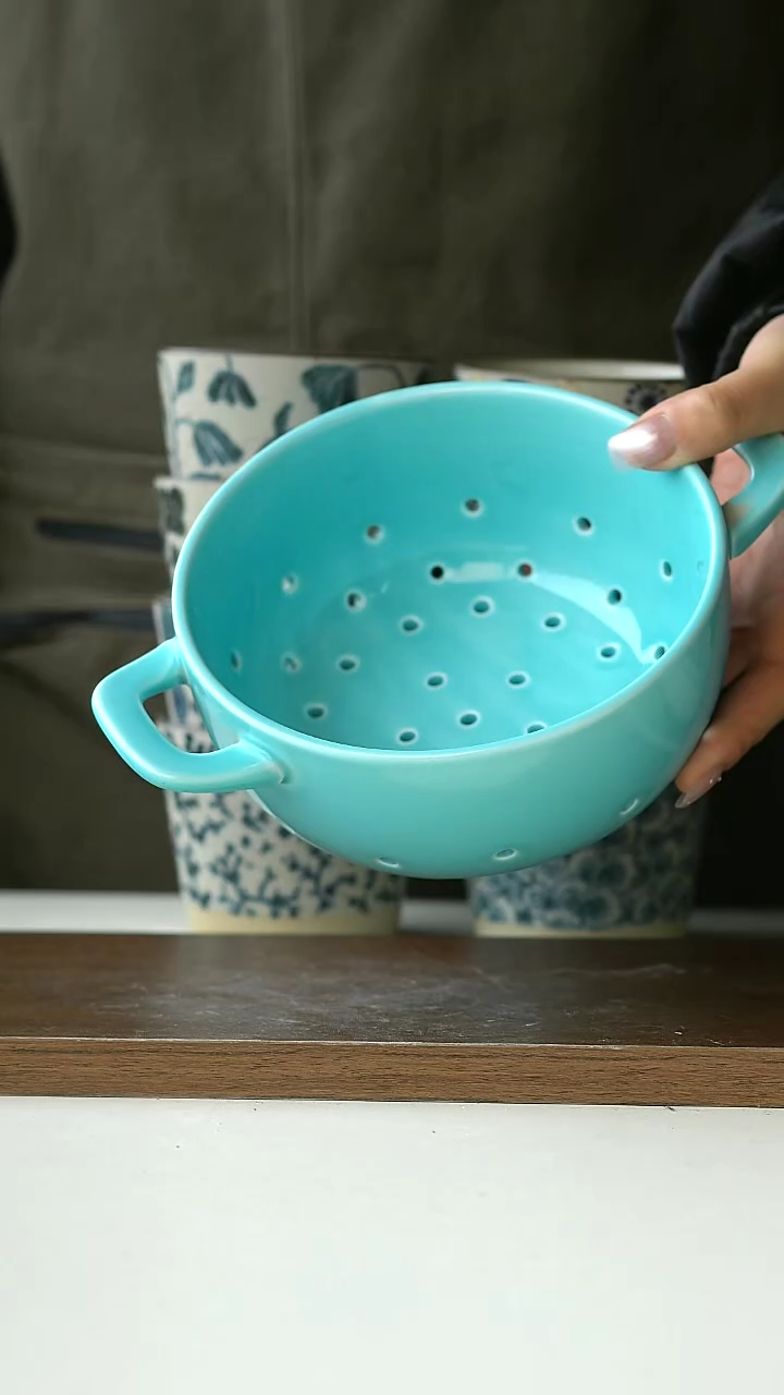 【闪购商品】陶瓷陶瓷水果蓝蓝色微瑕@4-2@