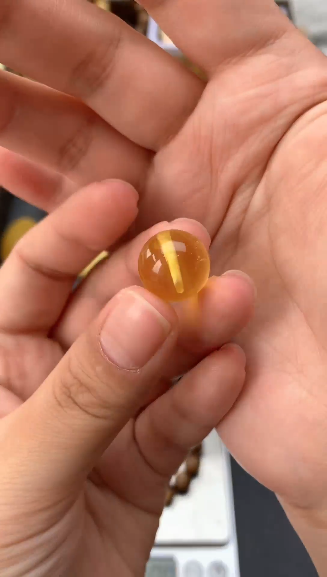 【闪购商品】琥珀珠宝奇石未镶嵌037琥珀蜜蜡花粉