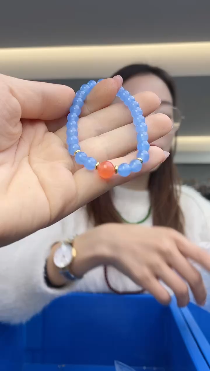 【闪购商品】海蓝宝石手链未镶嵌（多样性发一件）