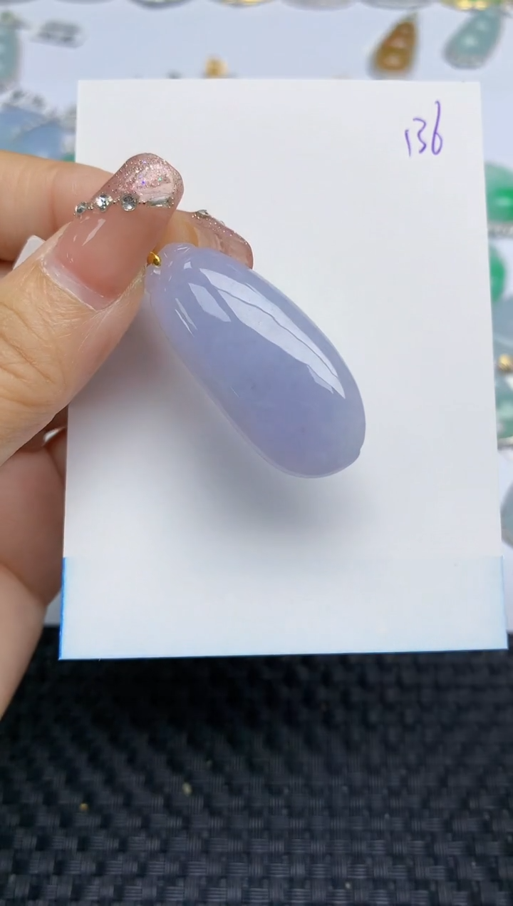 【闪购商品】翡翠颈饰18K金镶嵌天然A货翡翠 136