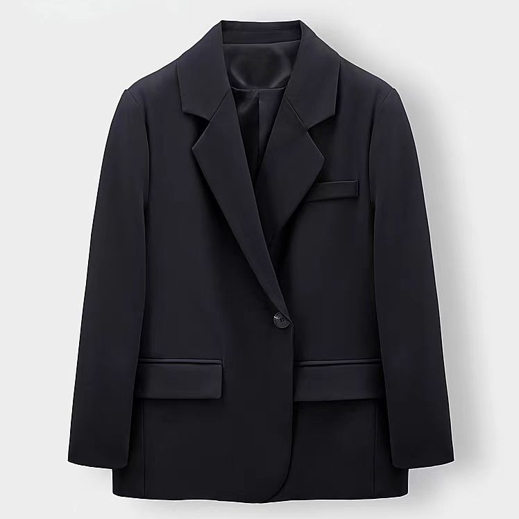 黑色西装外套女高级感上衣/02202