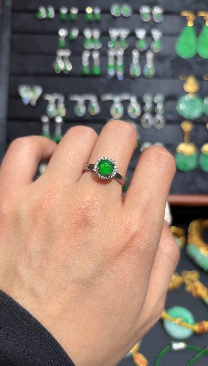 【闪购商品】翡翠颈饰银S925镶嵌蛋面/支持复检/一件