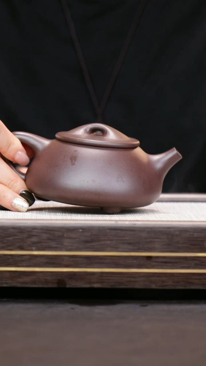 茶壶紫砂深井紫泥  景舟石瓢