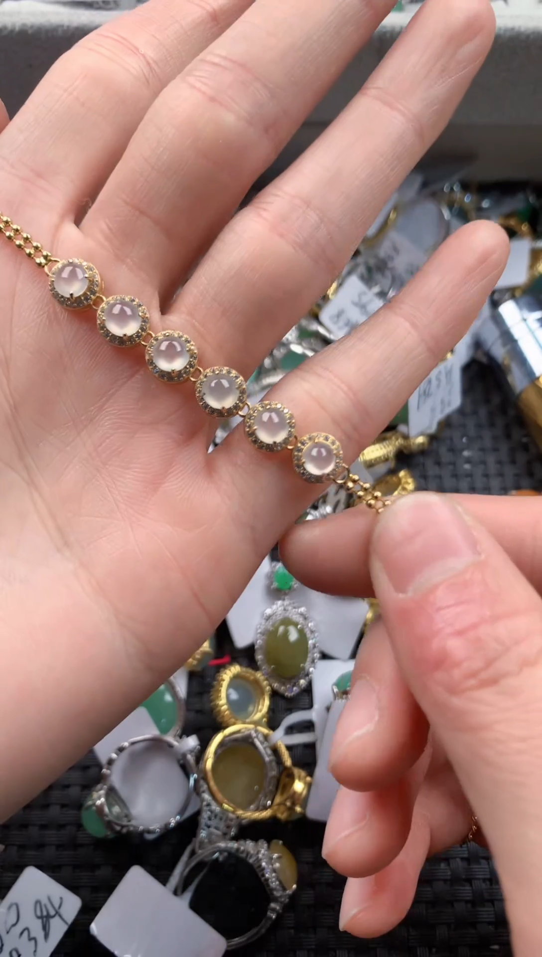 银S925镶嵌戒指翡翠333   7