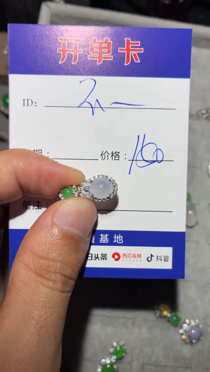 颈饰银S925镶嵌翡翠不* 不点