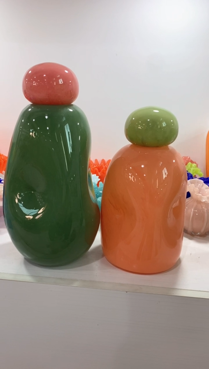【闪购商品】琉璃慕忆家花瓶一套