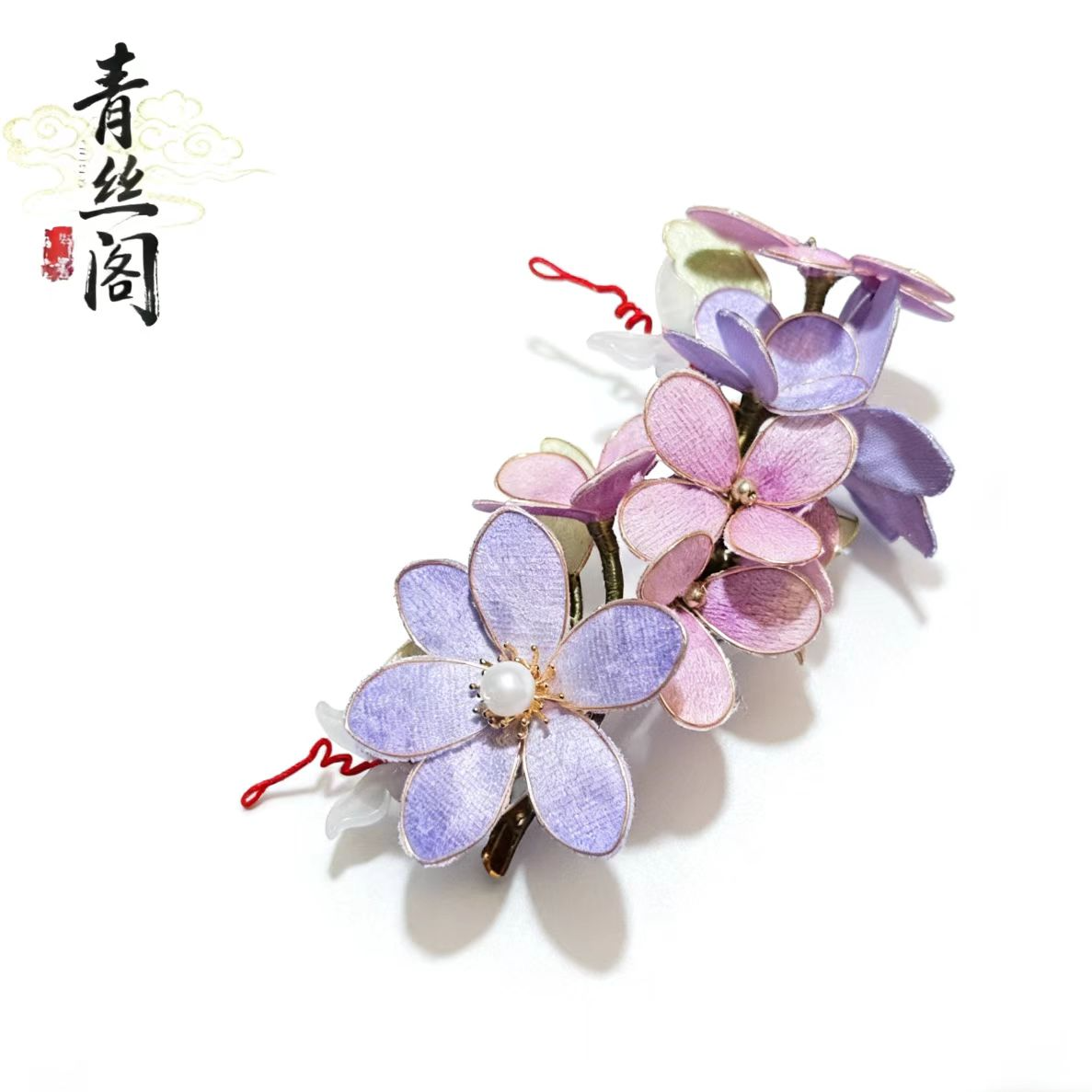 【非遗手作】古风饰品古风发饰绒面发饰古风古装发饰仙气（孤品B691 