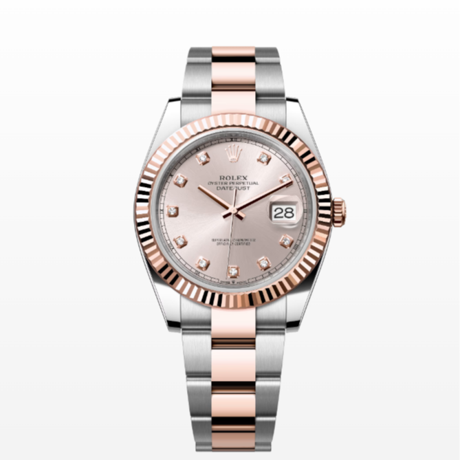 99新 Rolex/劳力士 126331/41表径粉盘钻刻/23年全套经典男士腕表