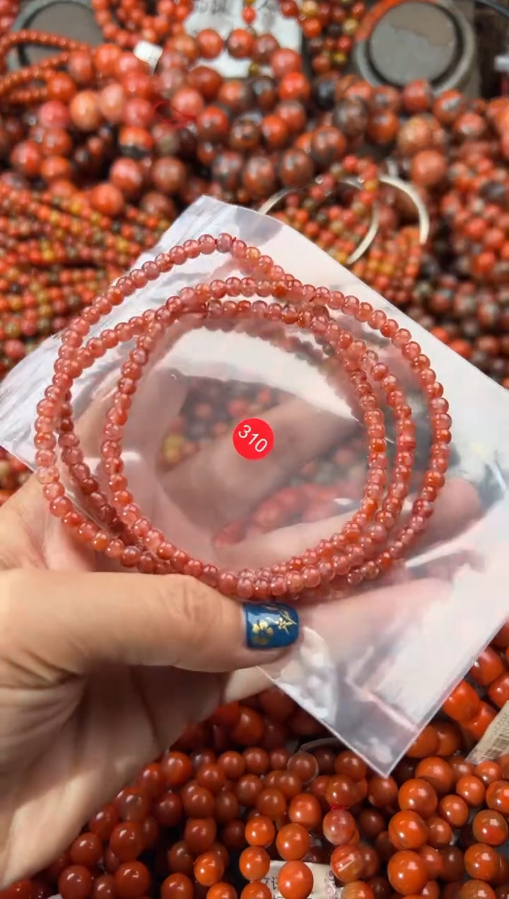 未镶嵌手串南红玛瑙4+