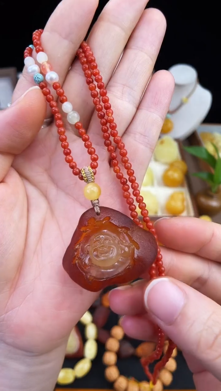 琥珀未镶嵌珠宝奇石柒月