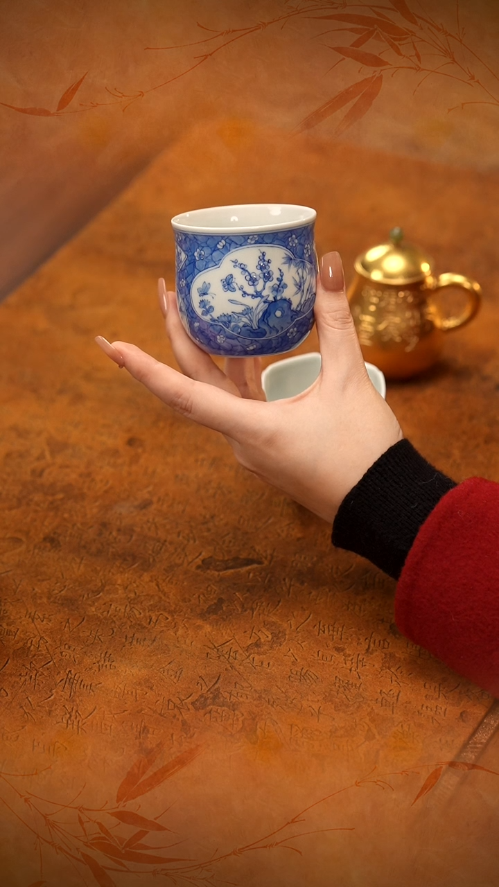 青时集松竹梅杯杯