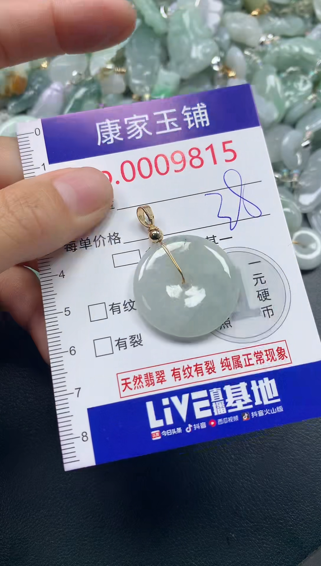 颈饰未镶嵌翡翠9815