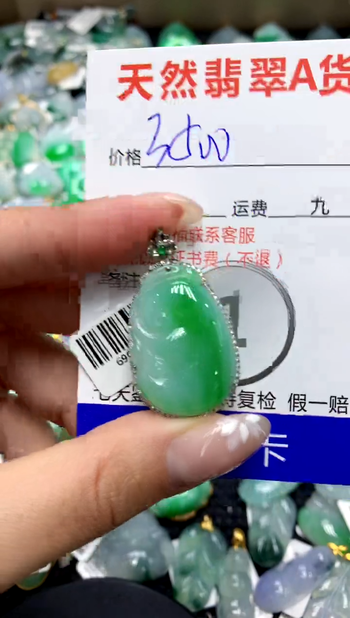 【闪购商品】翡翠颈饰18K金镶嵌1111111111111111