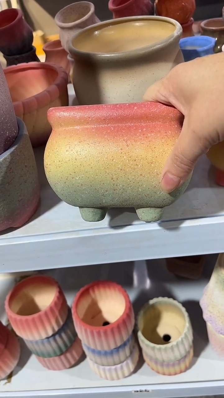 爱****✨麦饭石粗陶多肉花盆