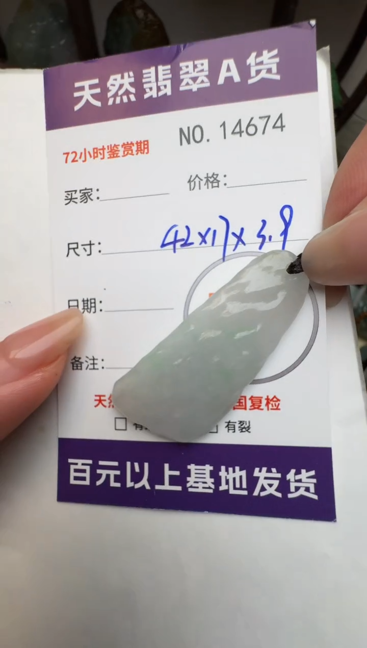 【闪购商品】翡翠颈饰未镶嵌原石14674