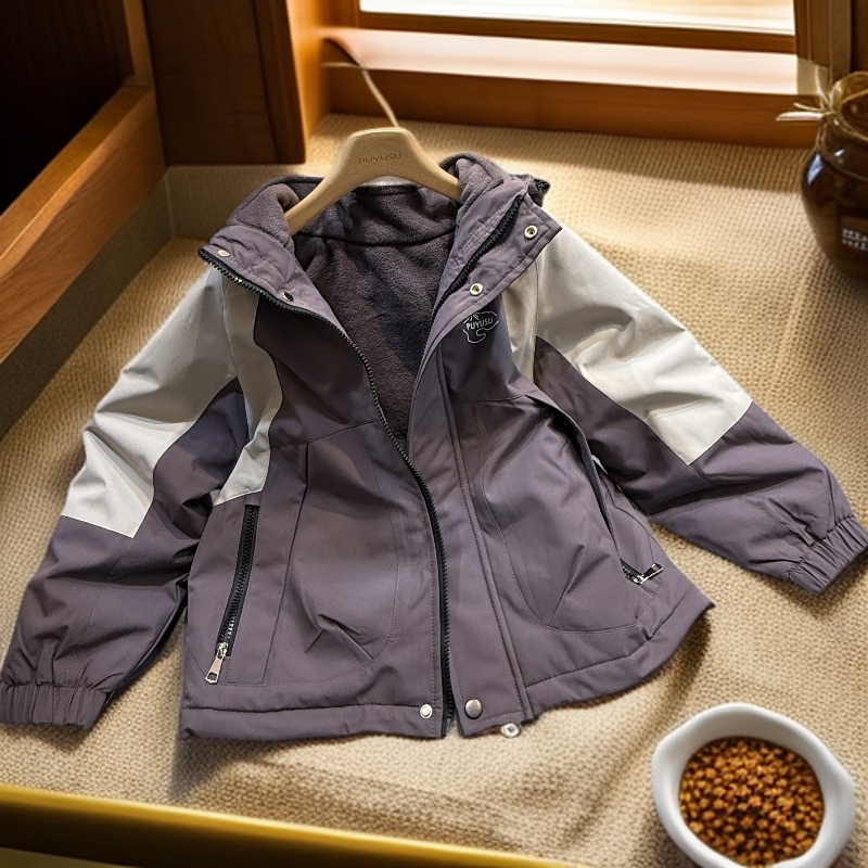 朴与素PLF2334050款3色儿童冲锋衣