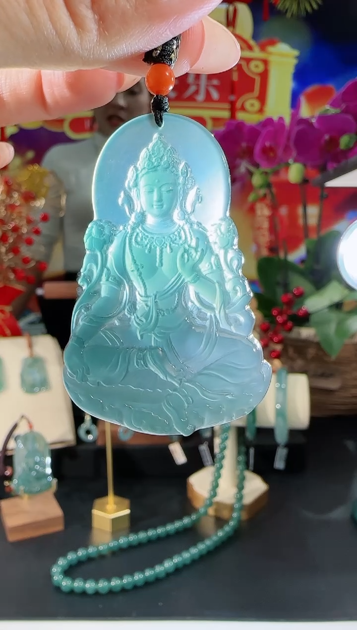 【闪购商品】翡翠吊坠(不含链)未镶嵌度母