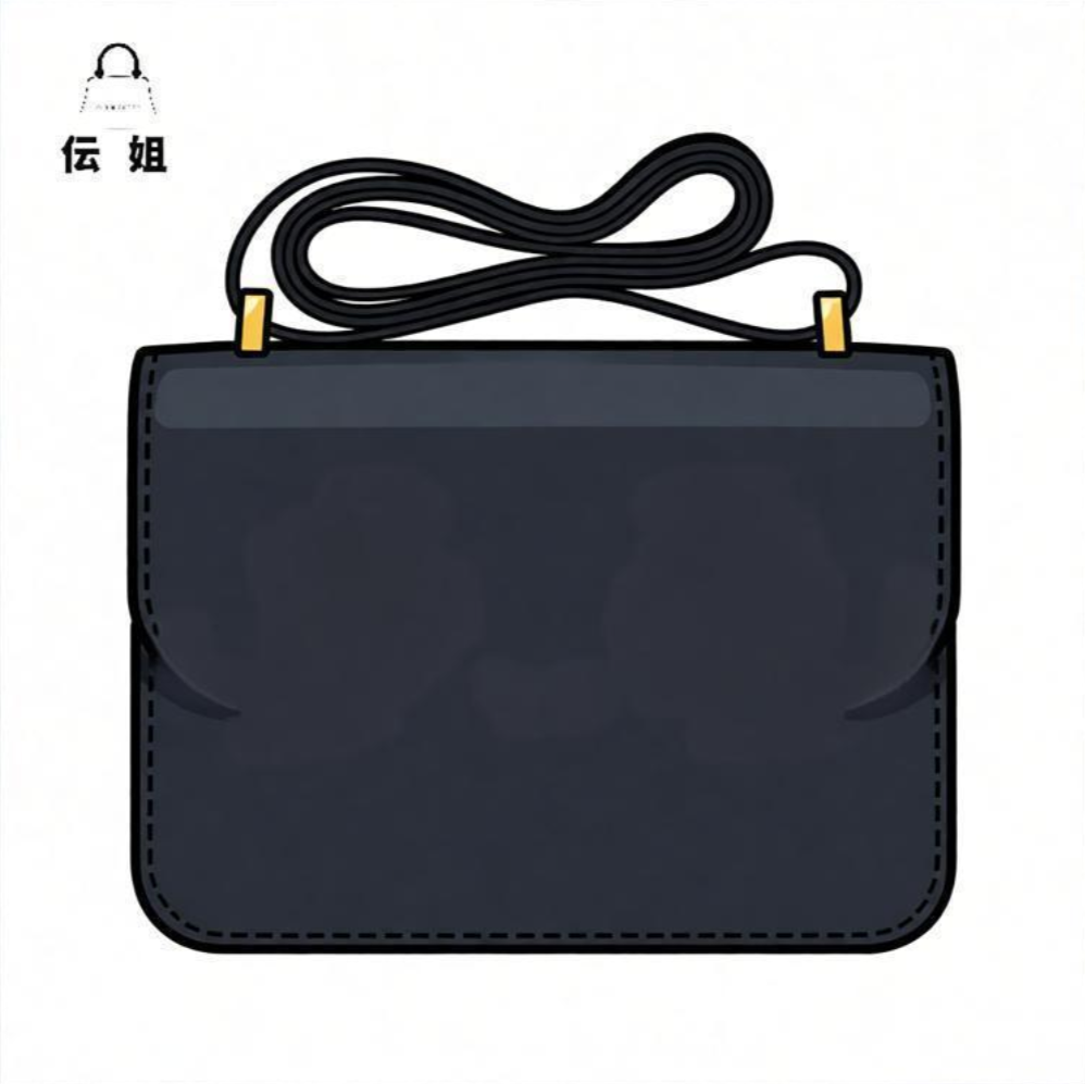 【康康】进口EP掌纹皮全手工蜜蜡线时尚经典百搭简约单肩包