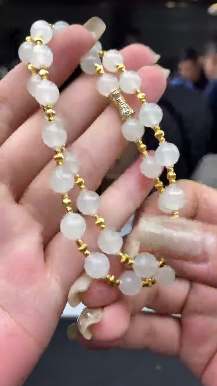 项链银S925镶嵌和田玉多样性发其一-项链-X3866