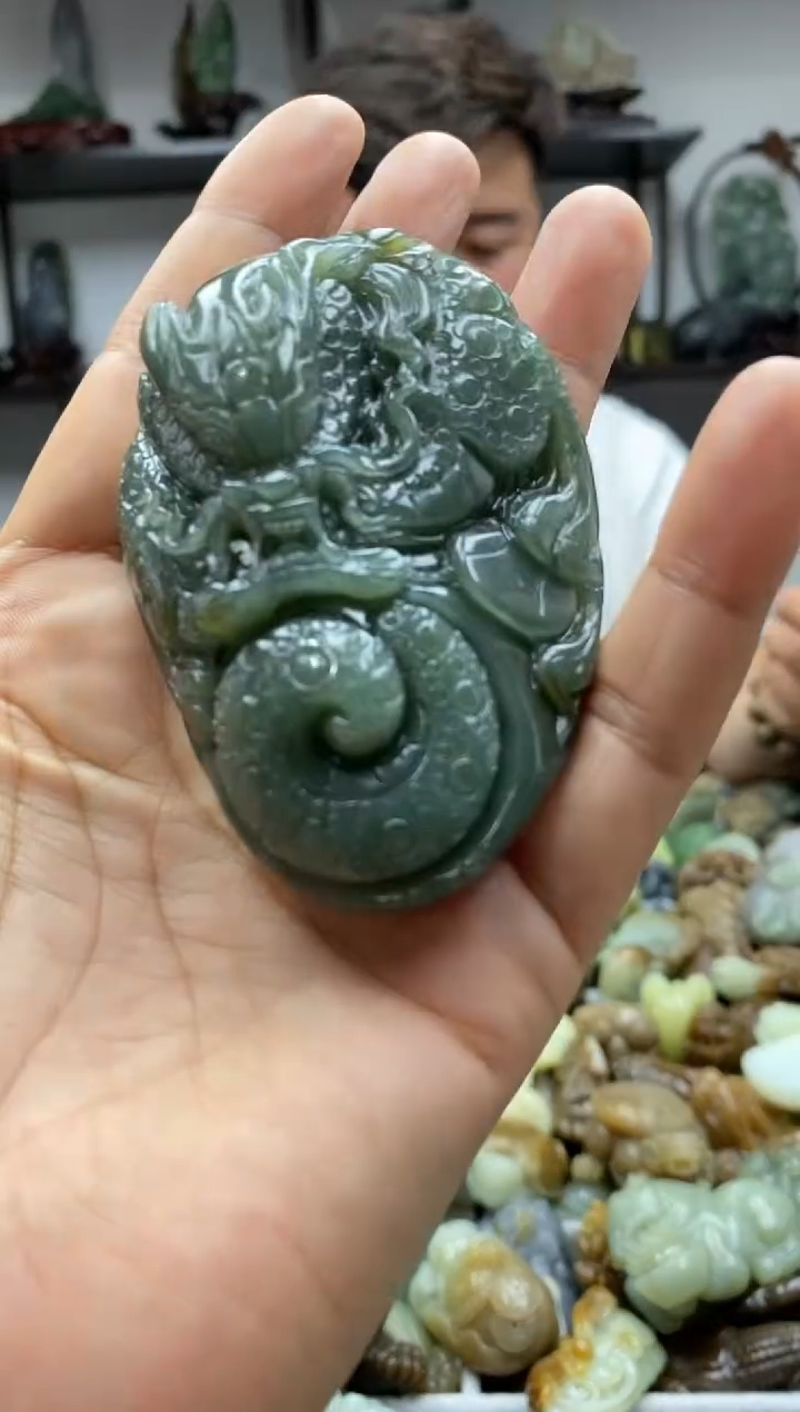 和田玉未镶嵌把件1