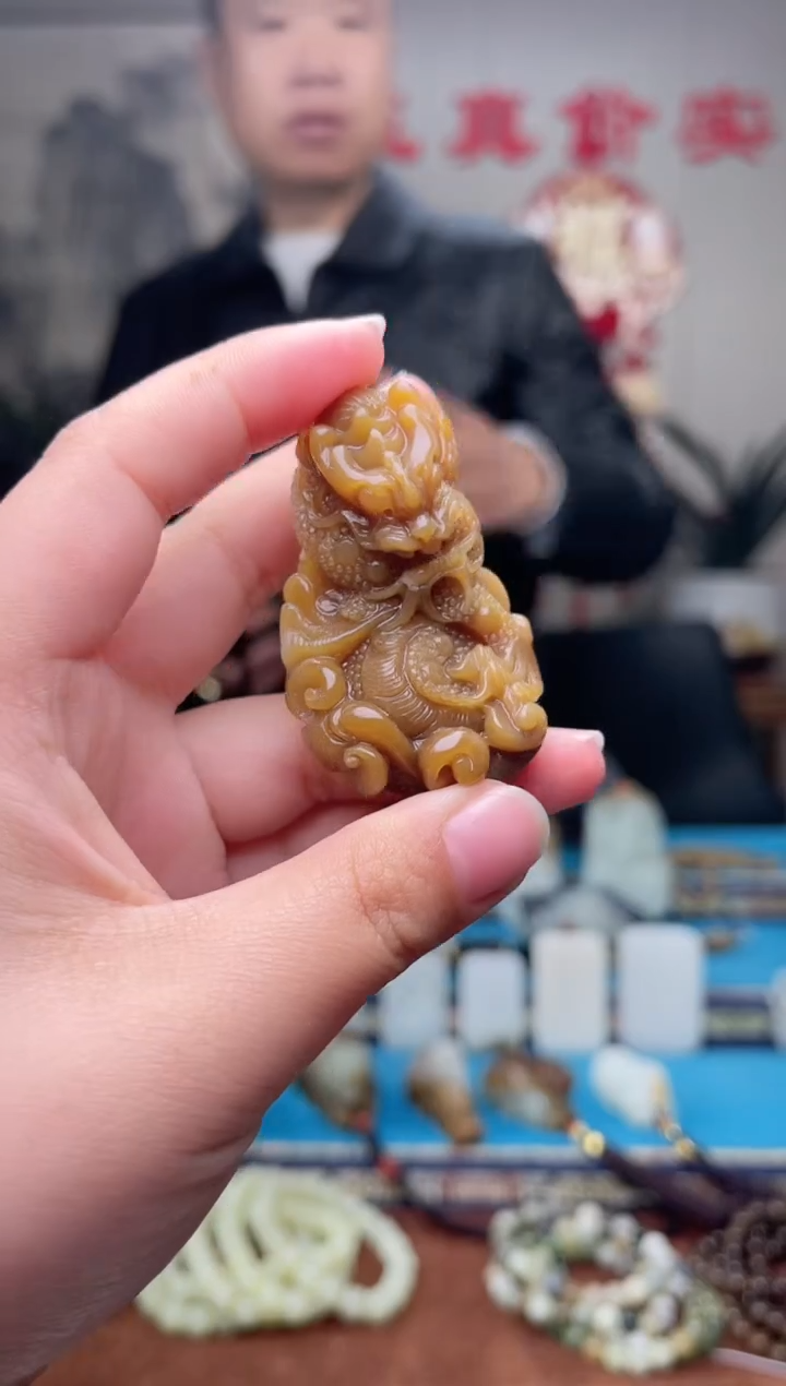 和田玉未镶嵌挂件1