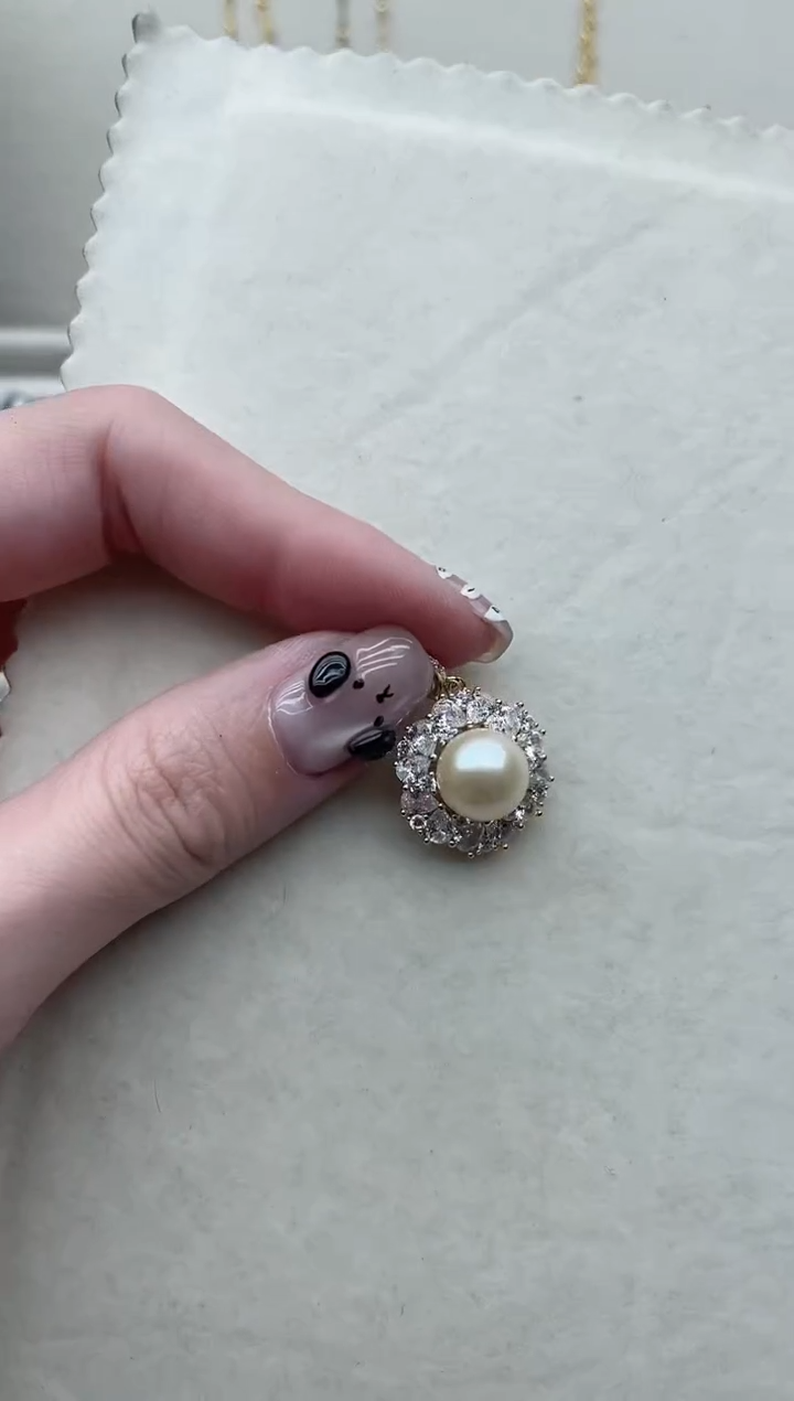 【闪购商品】海水珍珠吊坠银S925镶嵌69