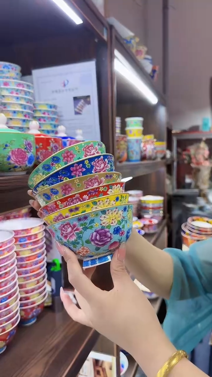 瓷片4.5英寸饭碗10个景德镇餐具 