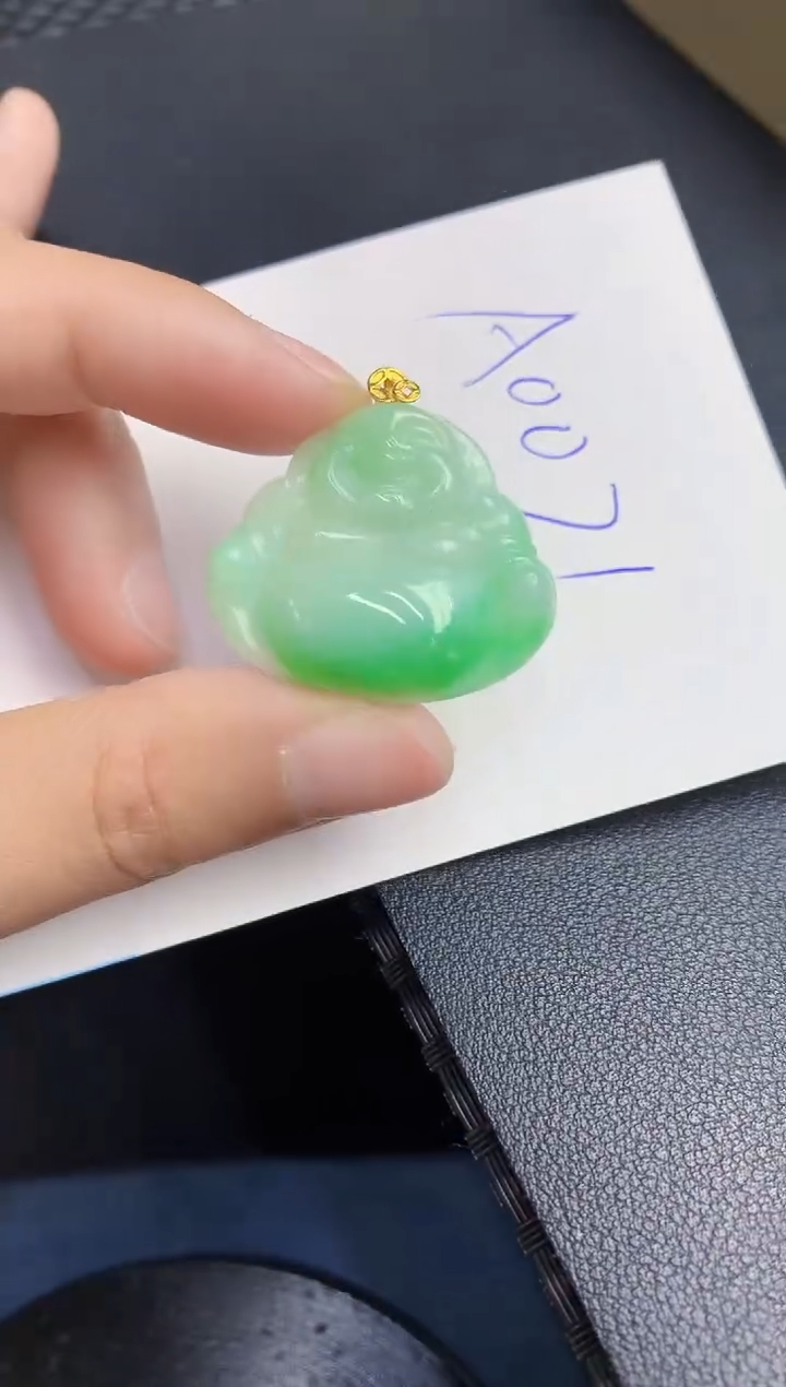 【闪购商品】翡翠颈饰18K金镶嵌00000000000