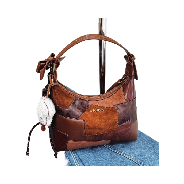 【云云甄选】SD-5113-普罗旺斯拼皮-28*14*32轻奢时尚女士斜挎包