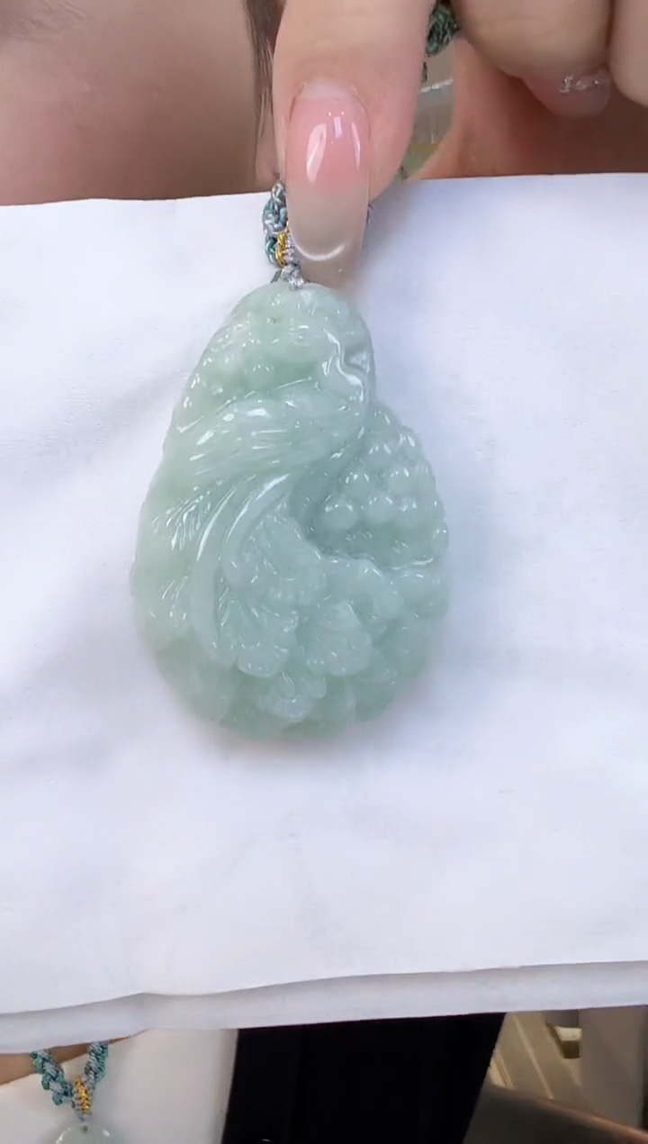 吊坠(不含链)未镶嵌翡翠凤凰牌（送绳）