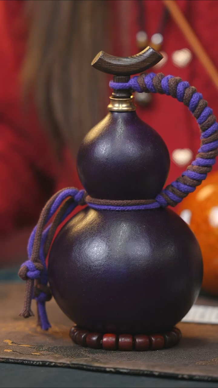 【闪购商品】WR285大漆酒葫芦不包手串及旋转底座