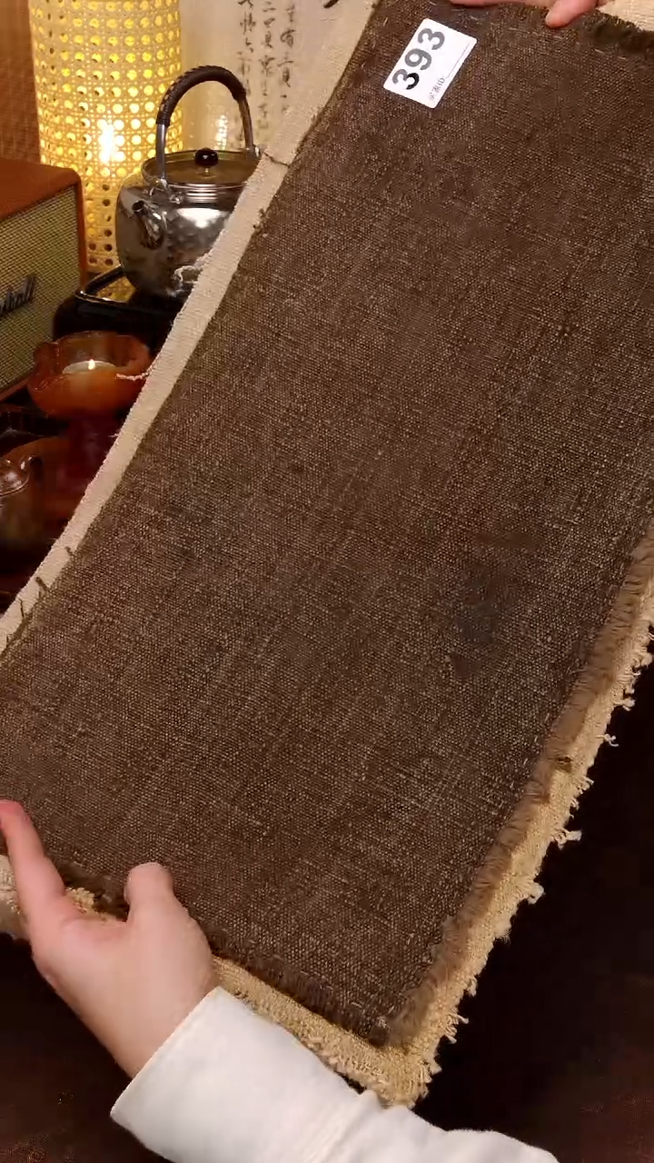  Cici手作刺子绣柿染壶垫杯垫-393