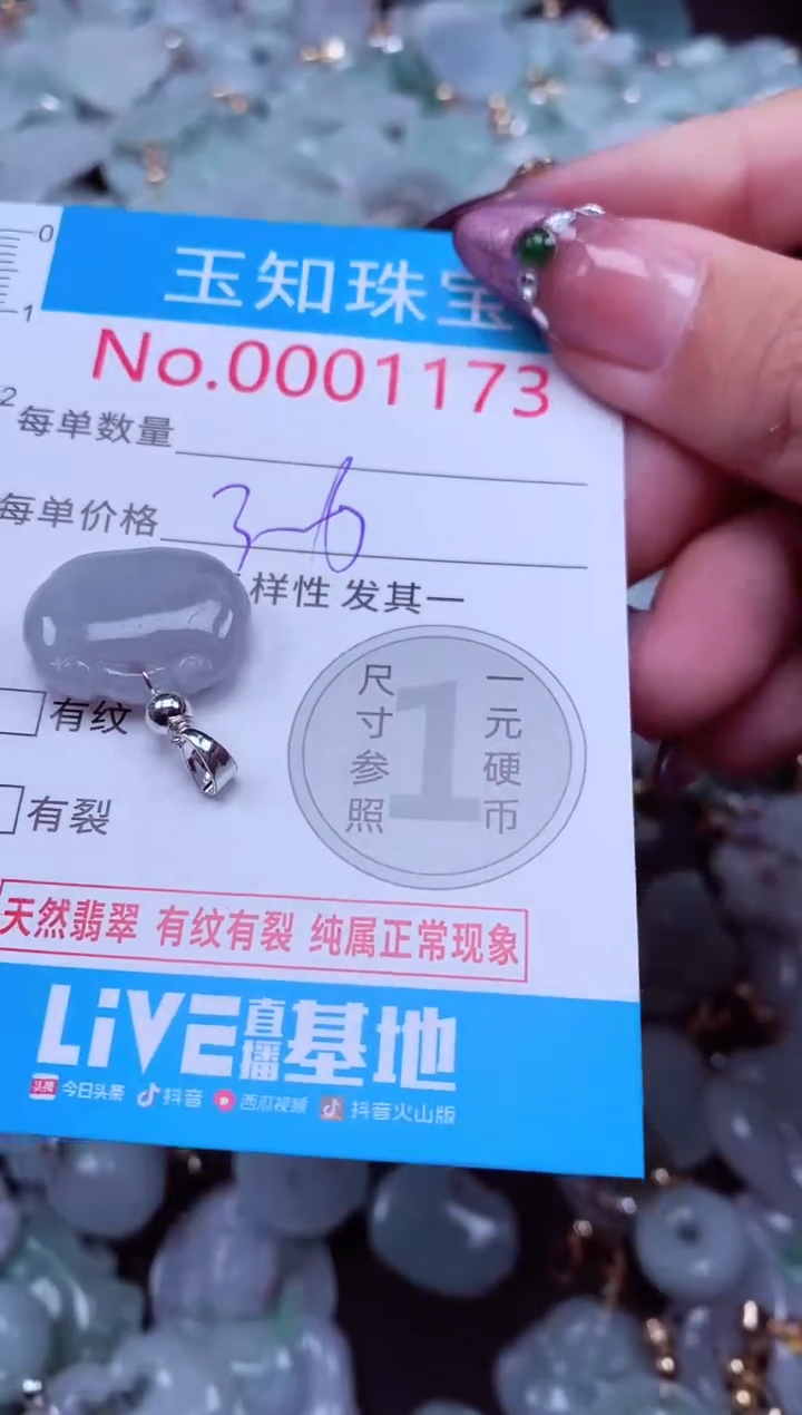 吊坠(不含链)未镶嵌翡翠1173