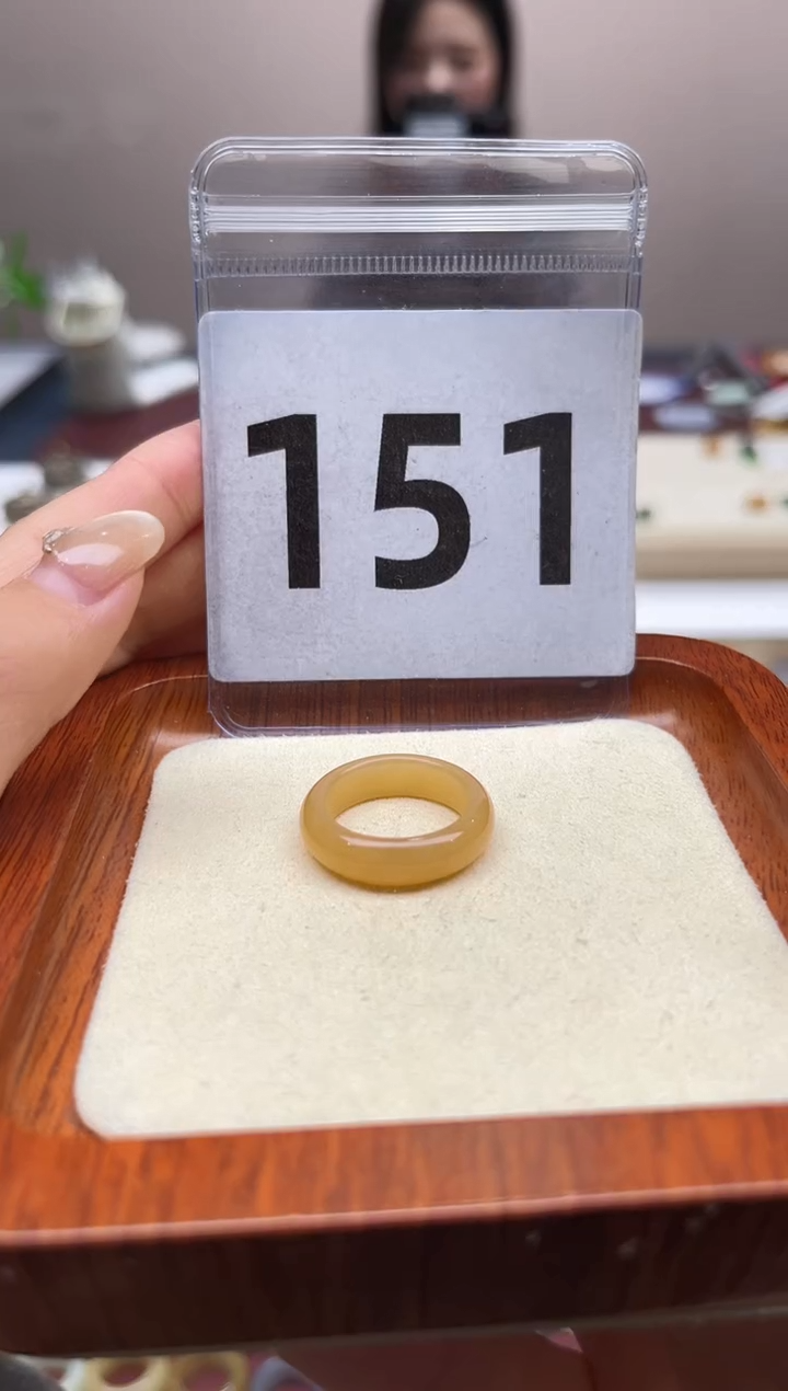 【闪购商品】和田玉戒指未镶嵌港码14号，内径17mm