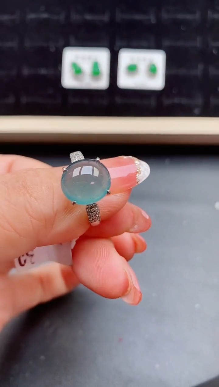 【闪购商品】翡翠戒指银S925镶嵌1212