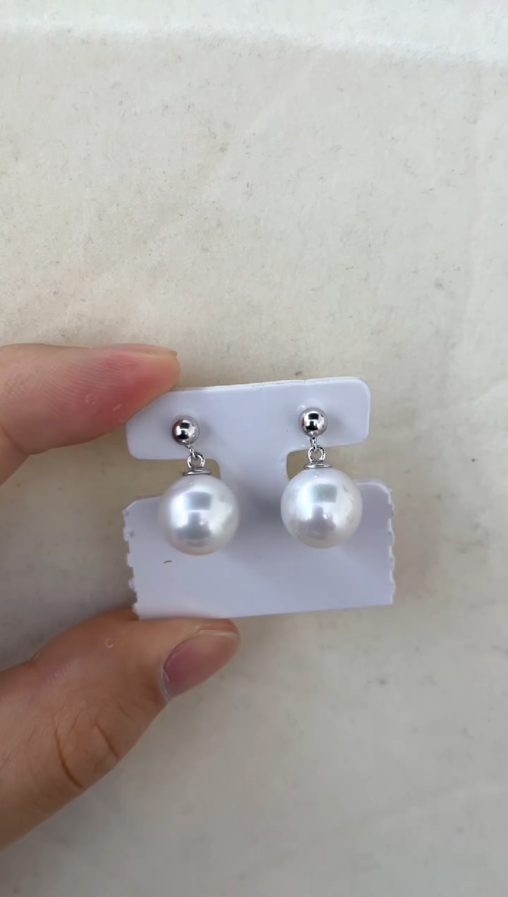 【闪购商品】淡水珍珠耳饰银S925镶嵌耳钉