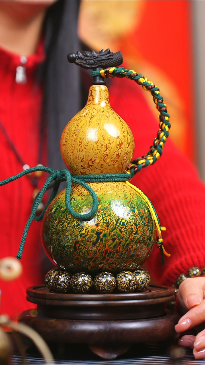 【闪购商品】JS085过年礼臻选大漆酒葫芦