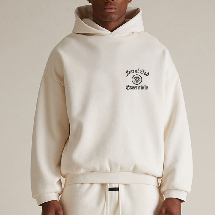 秋冬新款云舞白加绒连帽美式高街休闲卫衣同款长袖百搭