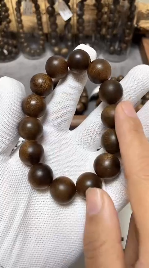 【闪购商品】沉香手串越南芽庄土沉老料沉香1.6圆珠毕业款