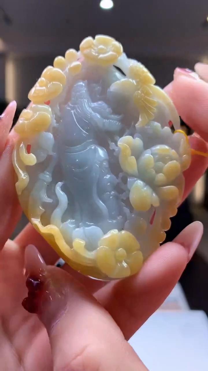 【闪购商品】定制翡翠未镶嵌1083ry-毛货挂件21