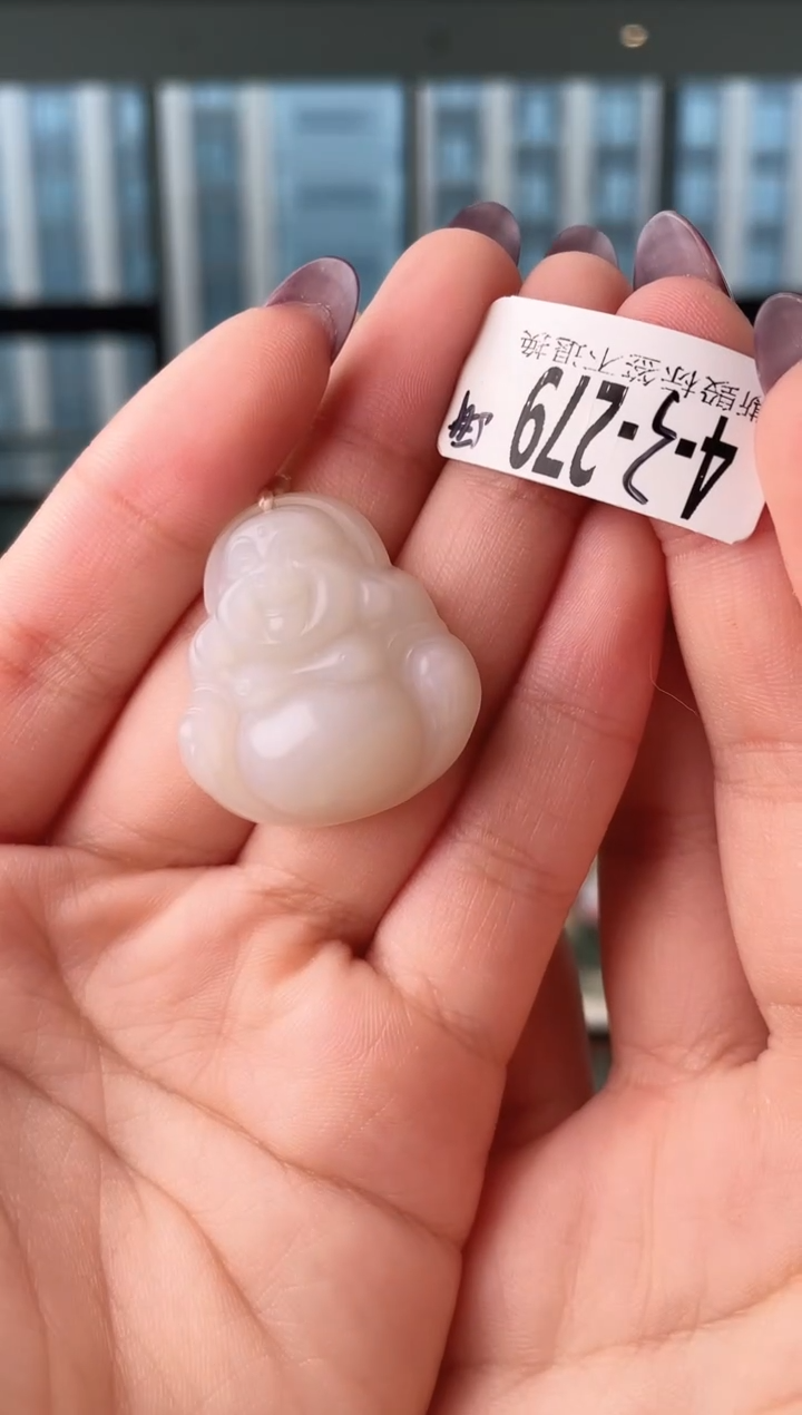 颈饰未镶嵌和田玉佛公279