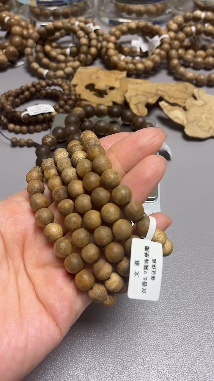 沉香手串文莱圆珠单圈0.9多样性发其一