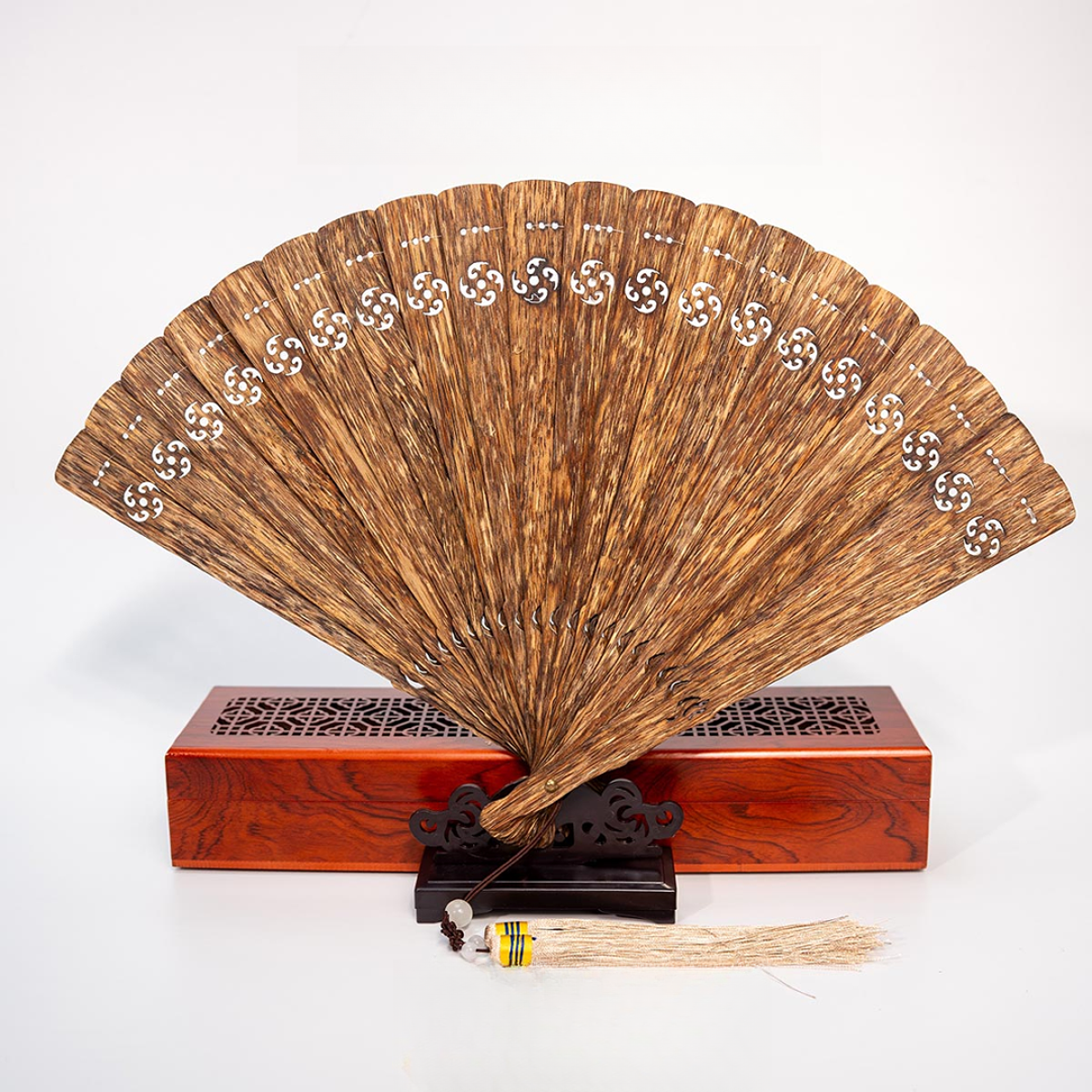 沉香丨【中国沉香文化博物馆】沉香扇23cm  约23cm-CX