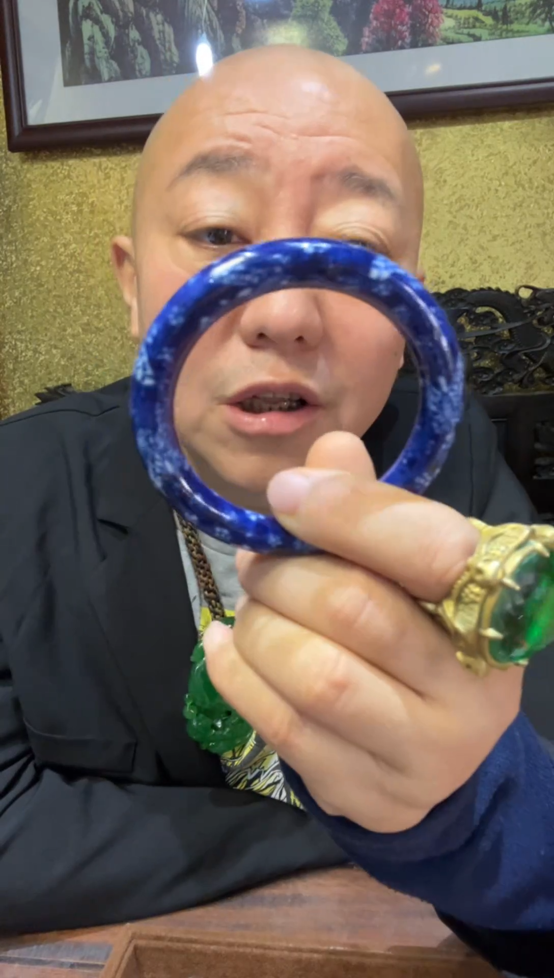 元的青花镯子圈口58