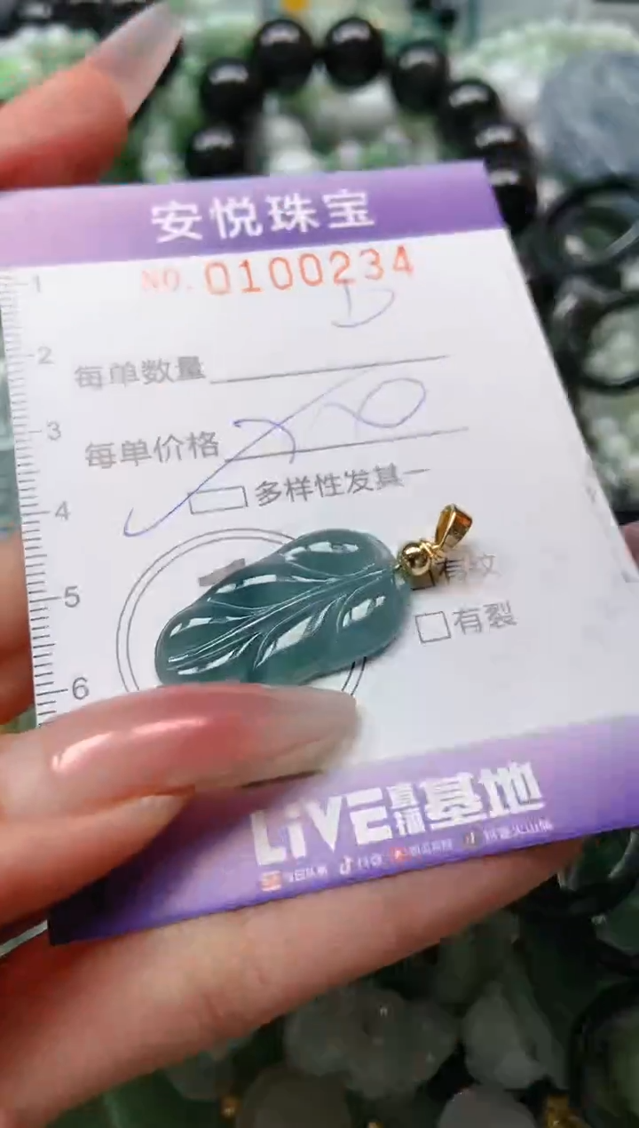 【闪购商品】翡翠颈饰未镶嵌闪购0100234多样性发其一