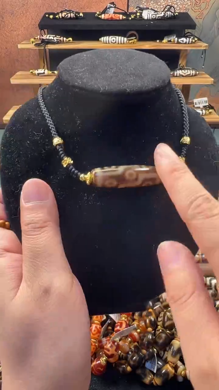 玛瑙/玉髓（覆膜）颈饰合金32(微瑕随机发货）