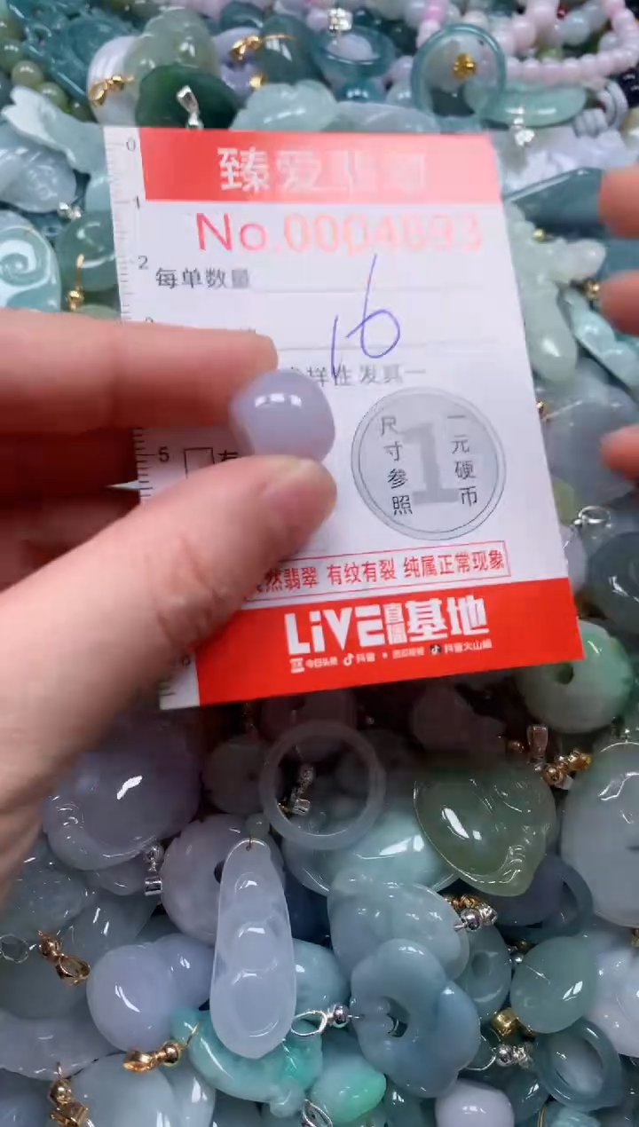 翡翠未镶嵌吊坠(不含链)4893